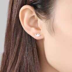 Wholesale Minimalist 925 Sterling Silver Stud Earrings 2