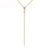 Wholesale Minimalist Gold Plated Jewelry CZ Necklace