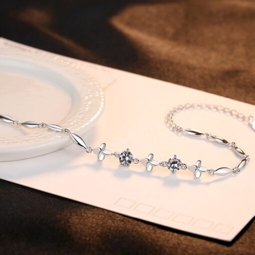 Wholesale New Style Beautiful Women Silver Bracelet 5