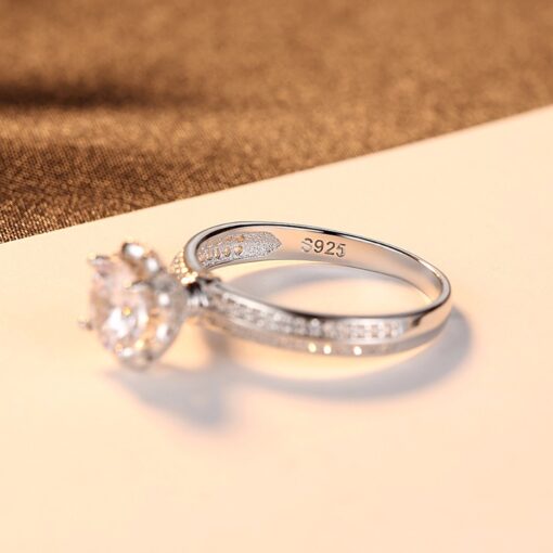 Wholesale Romantic Clear CZ Wedding Rings 5
