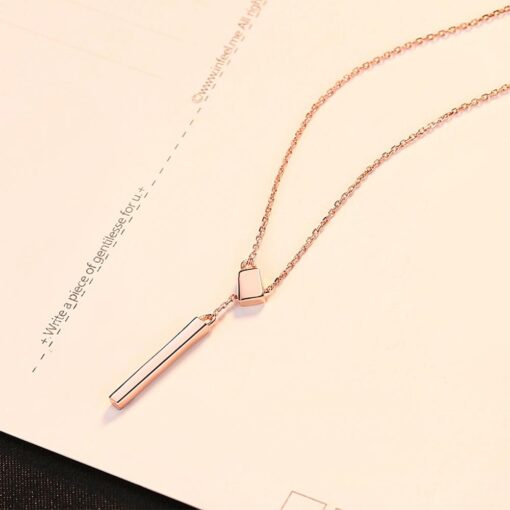Wholesale Rose Gold Plated 925 Sterling Silver Necklace 2