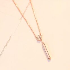 Wholesale Rose Gold Plated 925 Sterling Silver Necklace 3