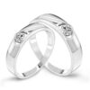 Wholesale S925 Silver Ring Jewelry Man Fashion CZ Diamond Couple Ring