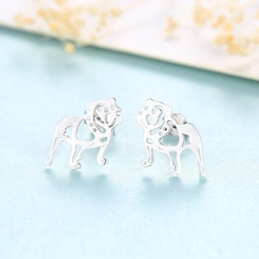 Wholesale S925 Sterling Silver Fashion Brushed Earrings 3
