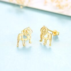 Wholesale S925 Sterling Silver Fashion Brushed Earrings 4