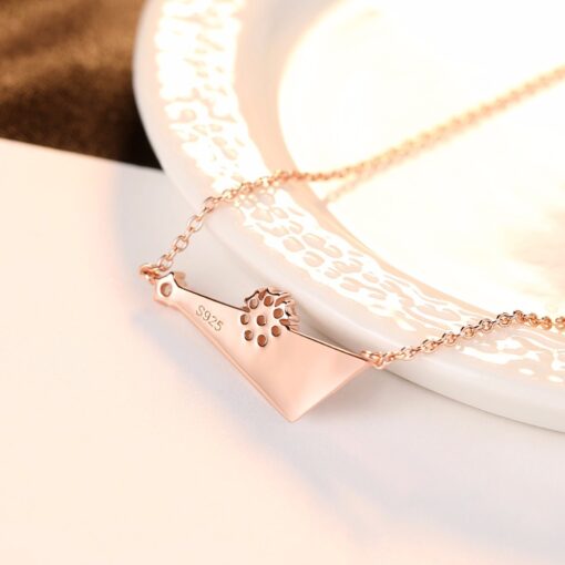 Wholesale Silver 925 CZ Crystal Pendant Necklace 4