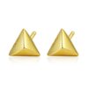 Wholesale Silver Earrings Minimal Triangular Pyramid