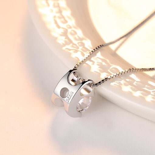 Wholesale Simple Design 925 Silver Sona Zircon Necklace 2