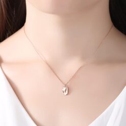 Wholesale Simple Fashion Squared Silver 925 Necklace 2