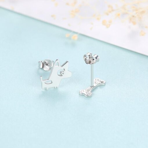Wholesale Small Gold Silver 925 Earrings Korea Style 4