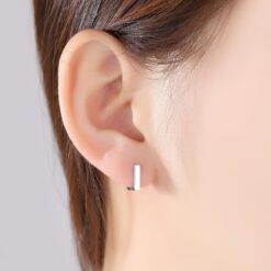 Wholesale Squared Hoop Stud Earrings 1