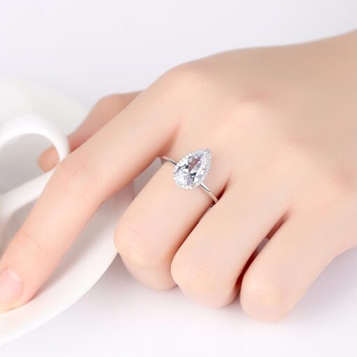 Wholesale Sterling Silver 925 Engagement Wedding Ring 2
