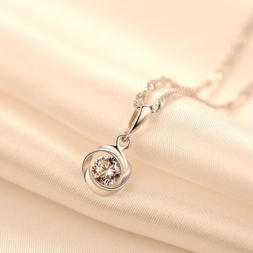 Wholesale Trendy S925 Sterling Silver Pendant Necklace 2