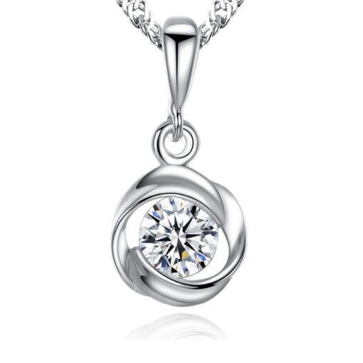 Wholesale Trendy S925 Sterling Silver Pendant Necklace