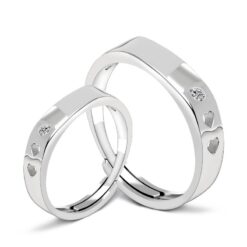 Wholesale Wedding Valentine Gift 925 Sterling Silver Couple Lover Rings