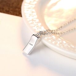Wholesale Whistle Shape Cool 925 Silver Necklace 3