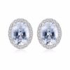 Wholesale Women Jewelry Cheap Zirconia 925 Sterling Silver Stud Earrings