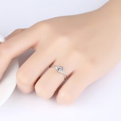 Wholesale Zircon 925 Sterling Silver Wedding Rings Fine Jewelry 1
