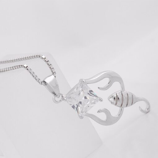 Wholesale women 925 sterling silver Scorpio Animal Necklace 2