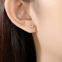 14K Gold Earrings with Cubic Zircon for Girls 2