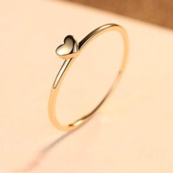 14K Gold Heart Shape Ring Wedding Jewelry Wholesale 3