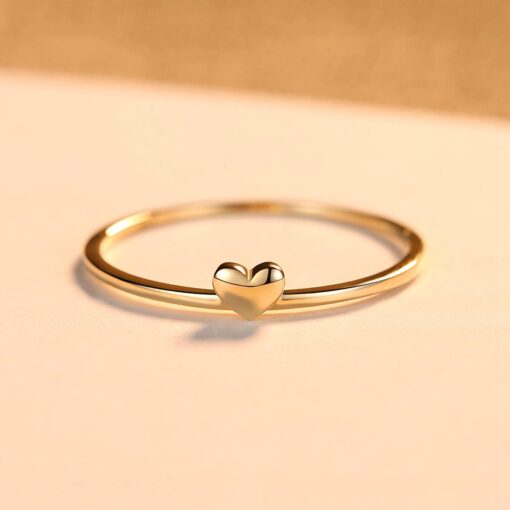 14K Gold Heart Shape Ring Wedding Jewelry Wholesale 4