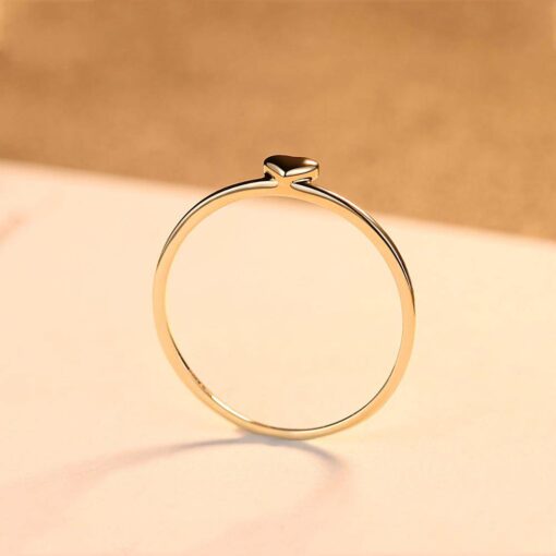 14K Gold Heart Shape Ring Wedding Jewelry Wholesale 5
