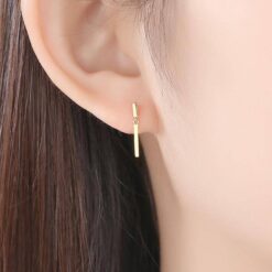 14K Gold New Design Charm Stud Earrings 2