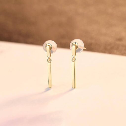 14K Gold New Design Charm Stud Earrings 3