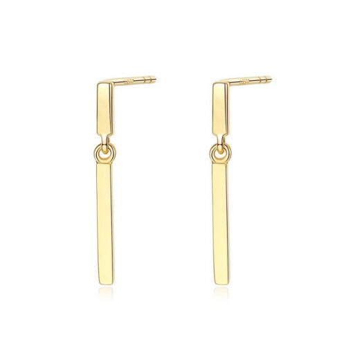 14K Gold New Design Charm Stud Earrings