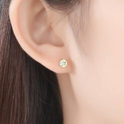 14K Solid Gold Earrings Star Shape Stud Earrings Wholesale 2