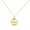 14K Solid Gold Good Luck Blessing Necklace for Friend