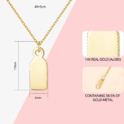 14K Solid Gold Necklace Wholesale Jewelry 1