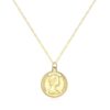 14K Solid Gold Necklace with Elizabeth II Photo Design
