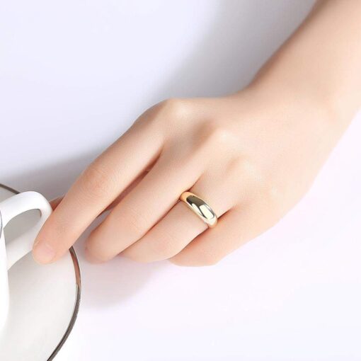 14k Gold Ring Classic Simple Design Women Fine Jewelry 2