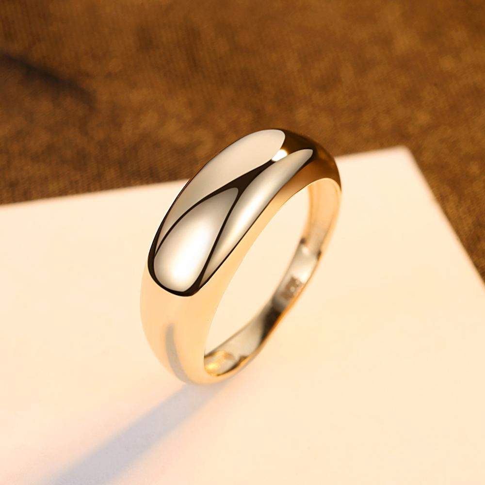 Ramos Stainless steel Wedding Ring Simple Design Couple Alliance Ring 4mm  6mm Width Band Ring for