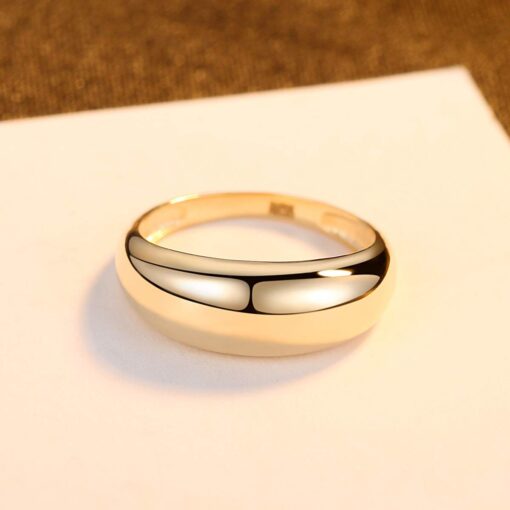 14k Gold Ring Classic Simple Design Women Fine Jewelry 5