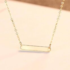 14k Solid Gold Chain Necklace with Customised Name 3