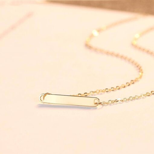 14k Solid Gold Chain Necklace with Customised Name 5