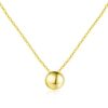 Cute Bead 14K Gold Jewelry Pendant Necklace Korean Style Jewelry