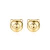 Cute Lovely Pig Stud Earrings 14K Solid Gold