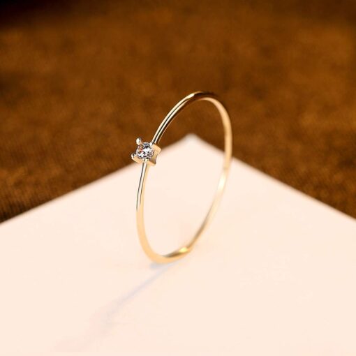 Gem Stone Jewelry 14k Gold Natural Diamond Engagement Rings 3