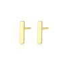 Single Square Shaped 14K Gold Filled Stud Earrings Wholesale