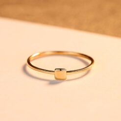 Special Luxury 14K Yellow Gold Ring for Women 4