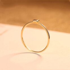 Special Luxury 14K Yellow Gold Ring for Women 5