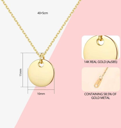 Stylish 14K Solid Gold Necklace Wholesale 1
