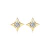 star shape 14k gold stud earrings