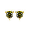 stylish 14k solid gold plated stud earrings for party girls