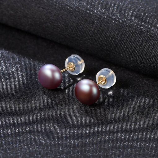 18k-Stud-Earrings-Freshwater-Pearl-Jewelry-For-Women-3