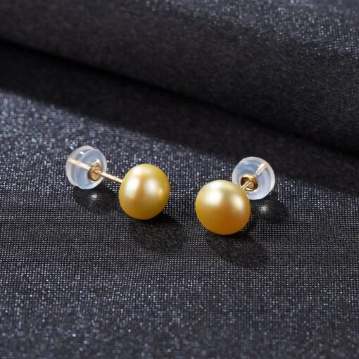 18k-Stud-Earrings-Freshwater-Pearl-Jewelry-For-Women-4